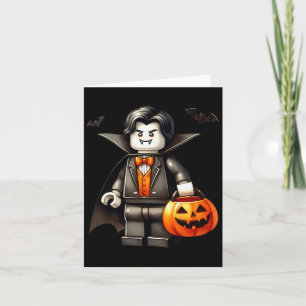 Tarjeta Halloween Master Builder Vampiros Niños Edificio B
