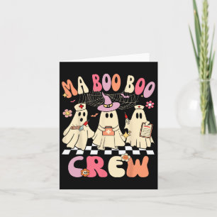 Tarjeta Halloween Médico Istant Boo Crew Funny Mamáes Fant
