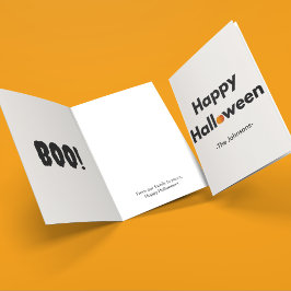 Tarjeta Halloween Minimalista moderno - Personalizado