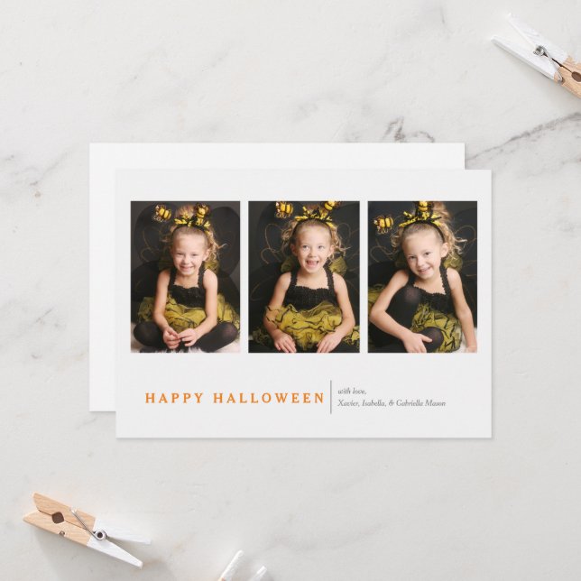 Tarjeta Halloween moderno (Anverso/Reverso In Situ)