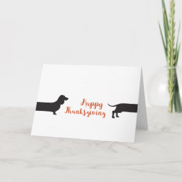 Tarjeta Halloween moderno de Dachshund