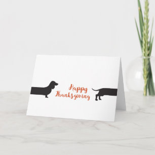 Tarjeta Halloween moderno de Dachshund