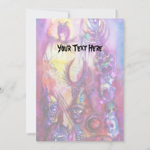 Tarjeta HALLOWEEN MONSTERS / Fantasía DE LA GUERRA DE ORK