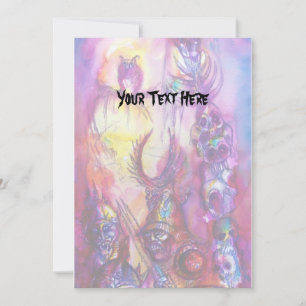 Tarjeta HALLOWEEN MONSTERS / Fantasía DE LA GUERRA DE ORK