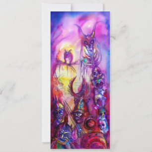 Tarjeta HALLOWEEN MONSTERS / Fantasía DE LA GUERRA DE ORK