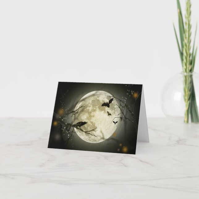 Tarjeta Halloween Moon (Anverso)