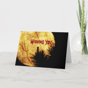 Tarjeta Halloween Moon Birday