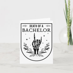 Tarjeta Halloween Muerte De Bachelor Groom Groomsman Gothi