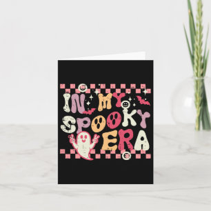 Tarjeta Halloween My Spooky Era Retro Costume Groovy Mujer