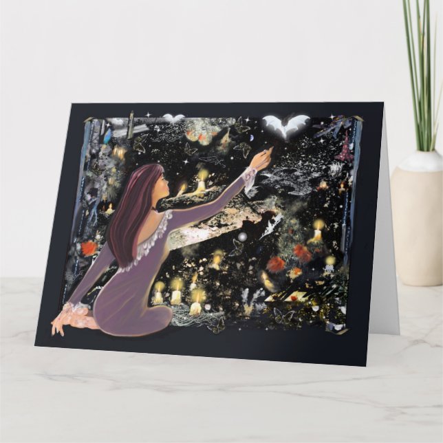 Tarjeta Halloween Mystique (Anverso)