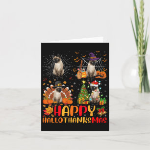 Tarjeta Halloween Navidades del Día de Acción de Gracias, 