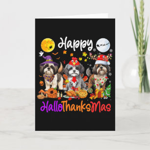 Tarjeta Halloween Navidades del Día de Acción de Gracias S