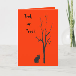 Tarjeta Halloween negro