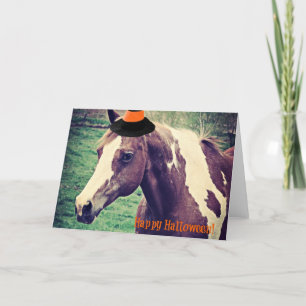 Tarjeta Halloween Paint Horse