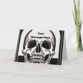 Tarjeta Halloween Party Personalizado Skeleton Birthday
