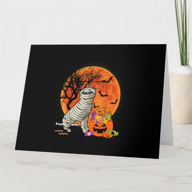 Tarjeta halloween perro amante de rottweiler niños gracios (Anverso)