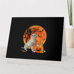 Tarjeta halloween perro amante de rottweiler niños gracios