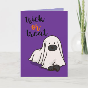 Tarjeta Halloween Personalizado Whimsical Funny Morado Mod