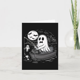 Tarjeta Halloween Pesca Camisas Fantasmas Fis