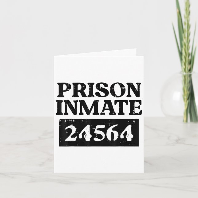 Tarjeta Halloween Prisión Prisionera Prisionero Prisión Fu (Anverso)