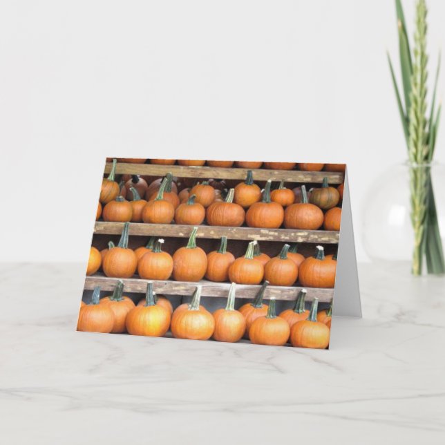 Tarjeta Halloween Pumpkin Wall (Anverso)