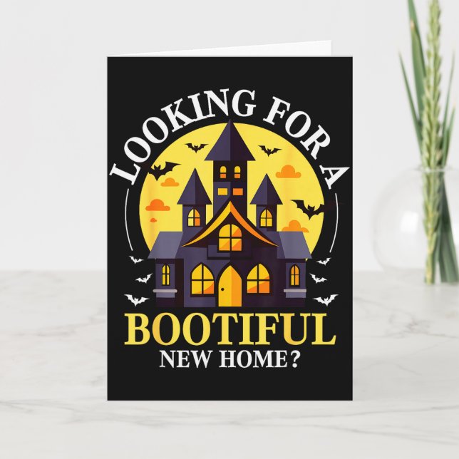 Tarjeta Halloween Real Estate Agent Funny Realtor Bootiful (Anverso)