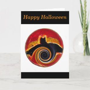 Tarjeta Halloween Resumen de arte de bates