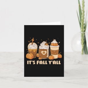 Tarjeta Halloween Retro Cae en otoño
