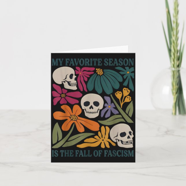 Tarjeta Halloween Retro My Favorite Season Is The Fall Of  (Anverso)