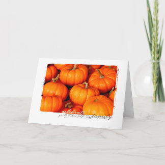 Tarjeta Halloween se descompuso hacia fuera calabaza