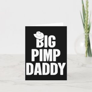 Tarjeta Halloween Shirt Big Pimp Daddy Pimp Costume Fiesta