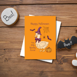 Tarjeta Halloween Silly Goose