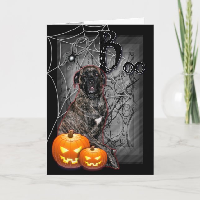 Tarjeta Halloween - Sin embargo Mastiff - Ciclón (Anverso)