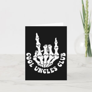 Tarjeta Halloween Skeleton Guay Uncles Club Retro Uncle Fa