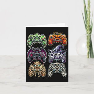 Tarjeta Halloween Skeleton Zombie Mummy Gaming Controllers