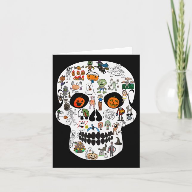 Tarjeta Halloween Skull 2025  (Anverso)