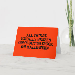 TARJETA HALLOWEEN/SOLO QUIERO VER "¡TÚ!"