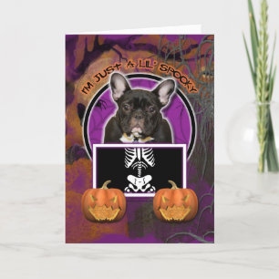 Tarjeta Halloween - Solo un Lil Spooky - Francés - Verde a