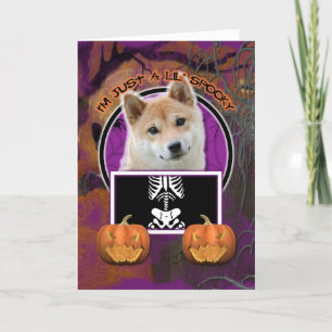 Tarjeta Halloween - Solo un Lil Spooky - Shiba Inu