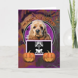 Tarjeta Halloween - Solo un mentiroso - Cocker Spaniel