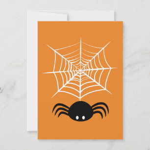 Tarjeta Halloween Spider Web