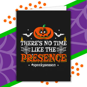 Tarjeta Halloween Spirit Spooky Pumpkin Funny Halloween