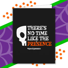 Tarjeta Halloween Spirit Spooky Skull Funny Halloween