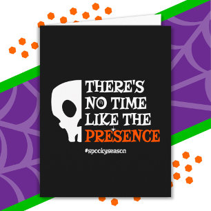 Tarjeta Halloween Spirit Spooky Skull Funny Halloween