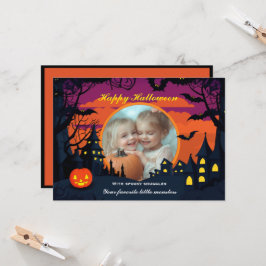 Tarjeta Halloween Spookan Snuggle Castle