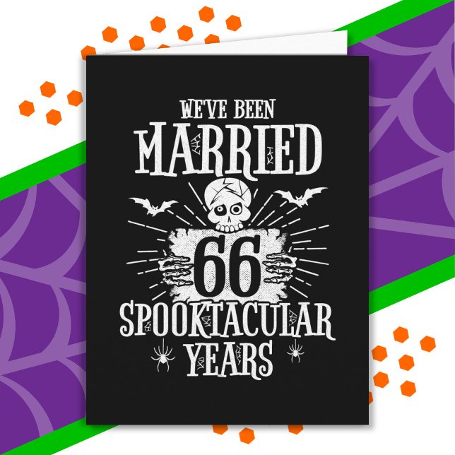 Tarjeta Halloween Spooktacular 66º Aniversario del Boda (Subido por el creador)