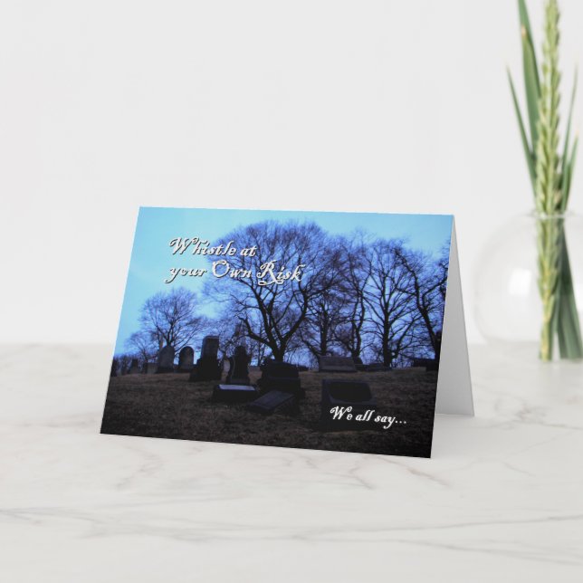 Tarjeta Halloween - Spooky Graveyard, de todos nosotros (Anverso)