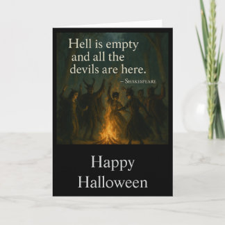 Tarjeta Halloween Spooky Greetings Card - El infierno está