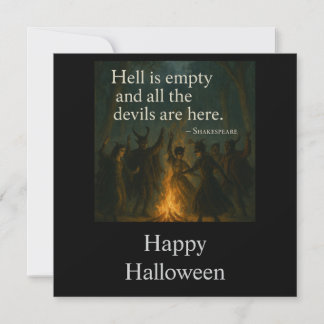 Tarjeta Halloween Spooky Greetings Card - El infierno está