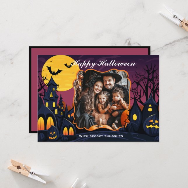 Tarjeta Halloween Spooky Snuggys (Anverso/Reverso In Situ)